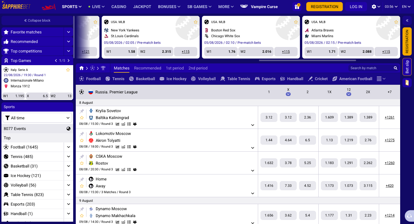 Sapphirebet Sportsbook